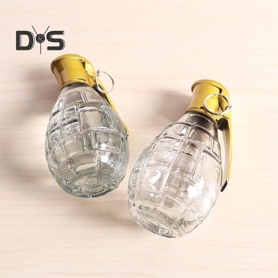 Decantador de Whisky de 120 ml Botella de Whisky de Cristal Pequeña para Bourbon Brandy Licor Ron Transparente para Beber Regalo para Hombre Papá Marido