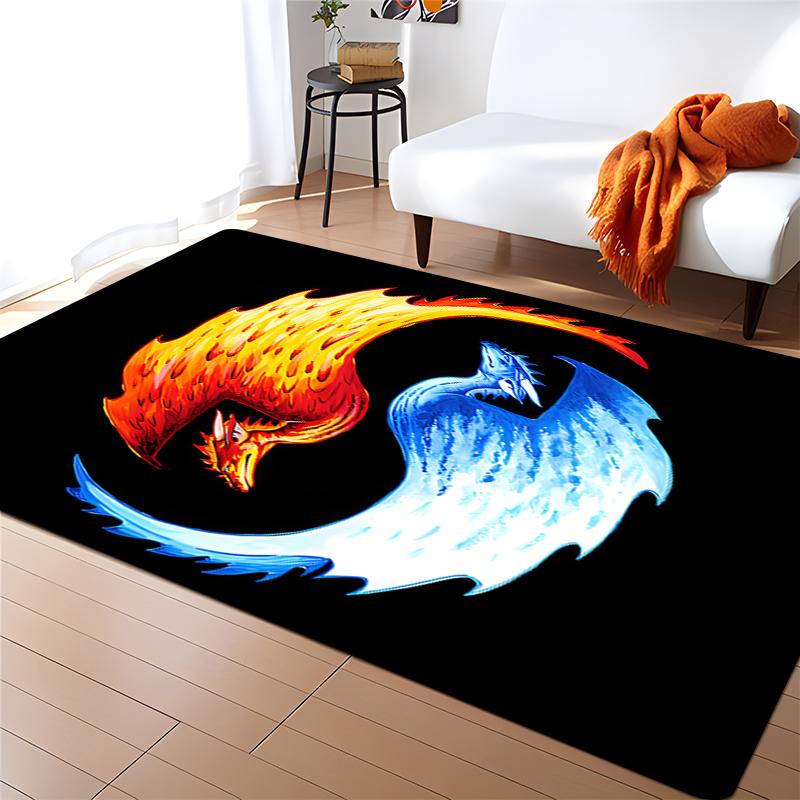 Moderní čínské Tai Chi Bagua Yin Yang Koberec do obývacího pokoje Koberec pro děti Play Home Deco Floor Mats E-sports Židle Koberce