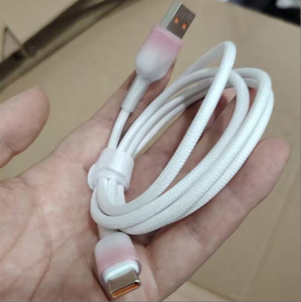 120W Dual C Fast Charging Cable for Apple iPhone 15 Pro/16 iPad Tablet Type-C Devices