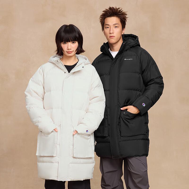 Champion Unisex Long Hooded Down Jacket