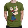 pPopeye poster Novelty 100 Cotton TShirt pPopeye Tees Tops For Unisex