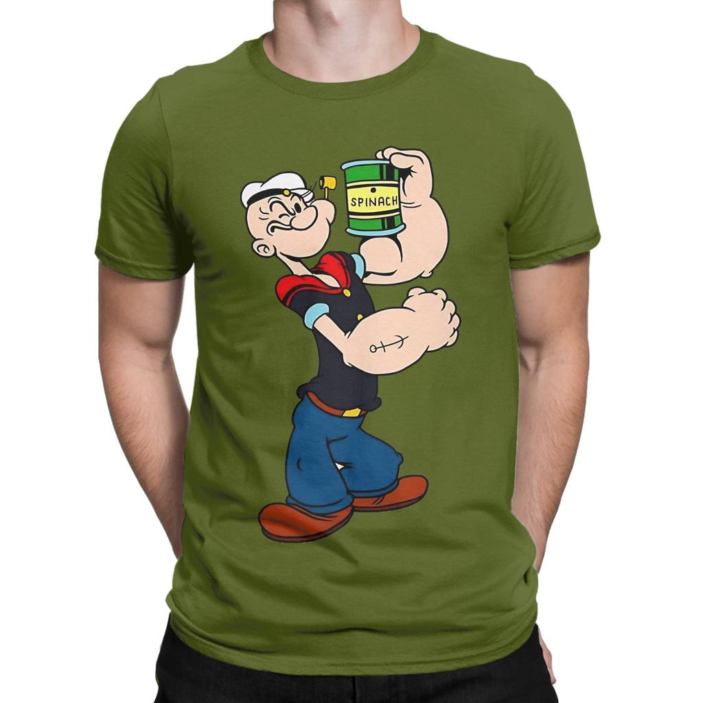 pPopeye poster Novelty 100 Cotton TShirt pPopeye Tees Tops For Unisex