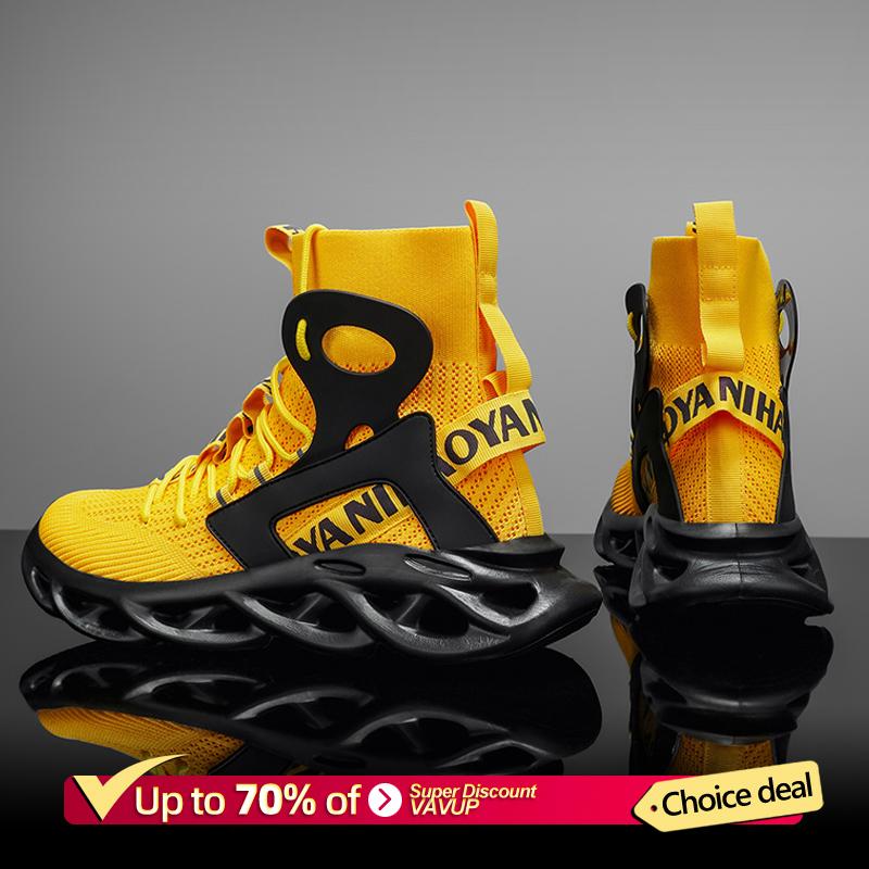 Men Boots Mesh Fabric High Top