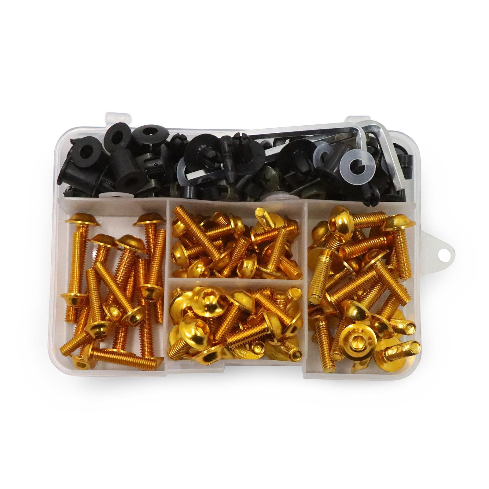 

Для мотоцикла YAMAHA YZF R1 R1M R15 R25 R3 R6 R125 R15 R25 MT-07 MT-09 MT-10 FZ6 FZ8 CNC полный комплект болтов для обтекателя кузова золотой