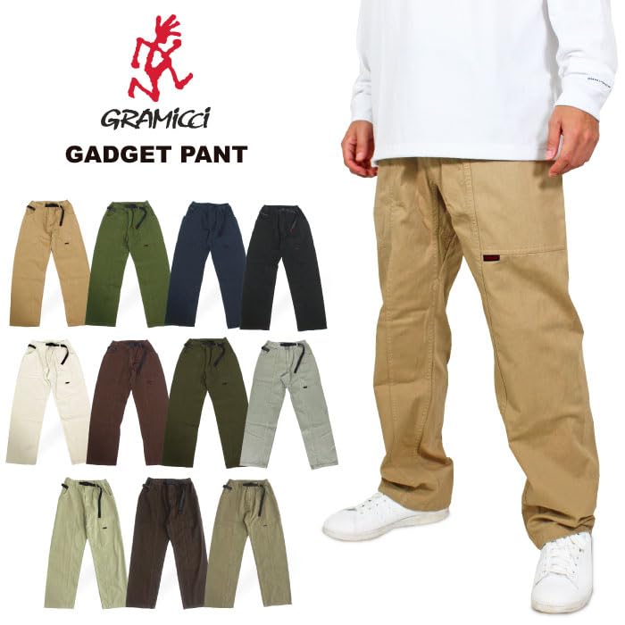 Gramicci Gadget Pants Men's Climbing Pants G105-OGT (S, FADEDOLIV: Faded Olive)