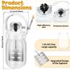1500ML/51oz Hand Crank Butter Blender Tool with Glass Bottle No dirty hands Manual Butter Churn Maker Juicer Mixer Kitchen Tool