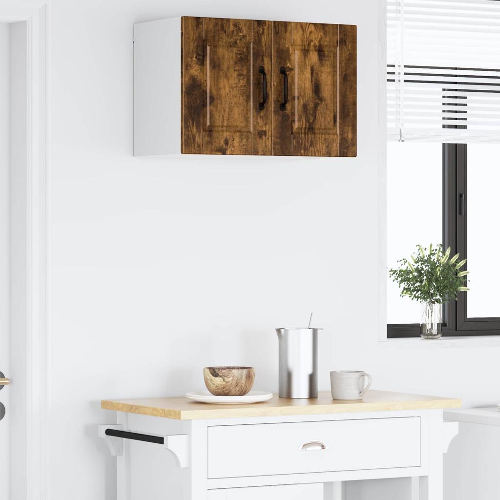 Wall Mounted Cabinet PORTO Smoked Oak 60 X 31 X 40 Cm