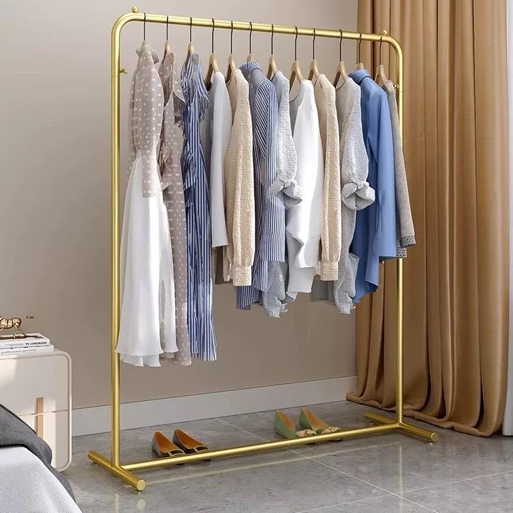 Floor-standing Coat and Clothing Rack for Men's, Women's, and Children's Stores - Light Luxury Display