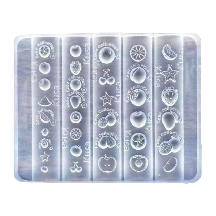 

Handmade Fruit Nails Art Silicone Mold Kit For Unique Nails Decoration Crafting Projects Nail Art Template 1