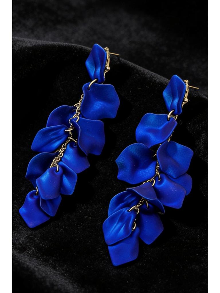 Boucles d'Oreilles Pompons Pétales de Rose Élégantes - Mode Européenne Écologique pour Femmes