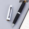 STONEGO Fashion Wallet Pen Short Paragraph Gift Travel Pocket Pen Mini Pocket Short Clip Metal RollerBall Pen Travel Pocket Pen