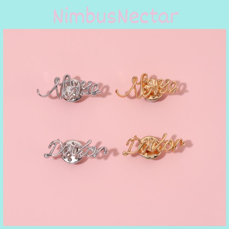 Elegant Alphabet Brooch Fashionable Minimalist Metal Pin Ideal For Scarf Accessories