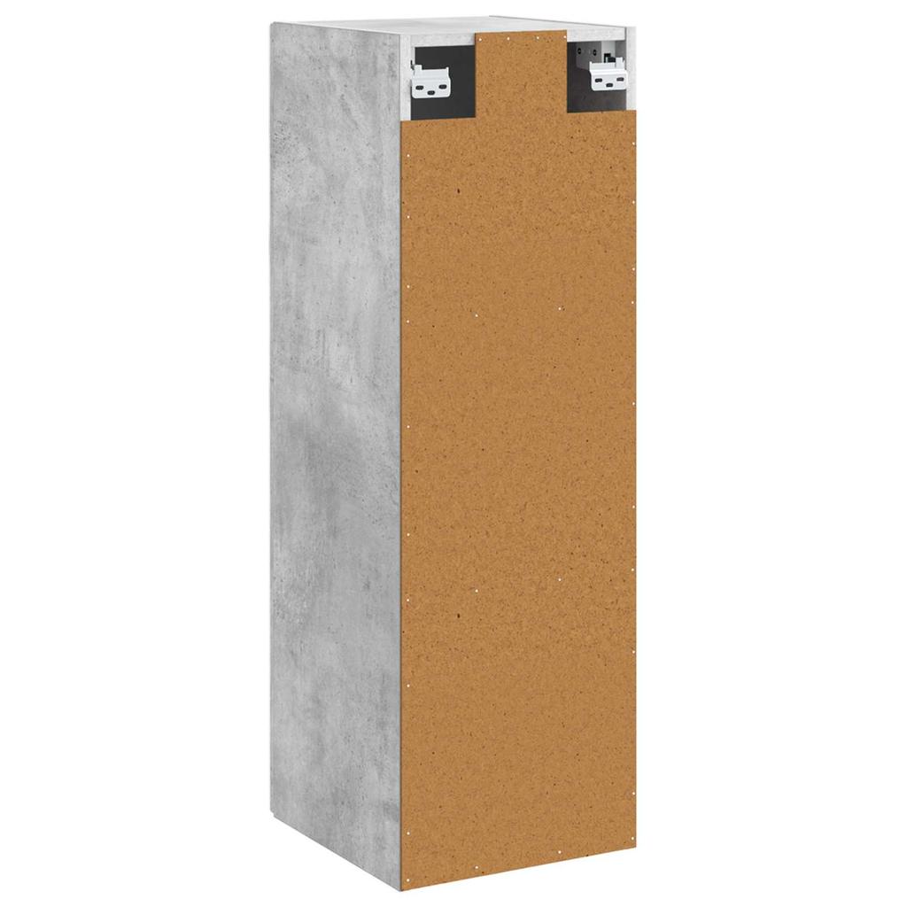 Wall Mounted Bathroom Cabinet Concrete Grey 33 X 34.5 X 60 Cm