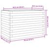 Planting Box 70x40x45.5 Cm Solid Douglas Fir Wood