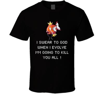 Pokemon Magikarp Evolution Funny T Shirt
