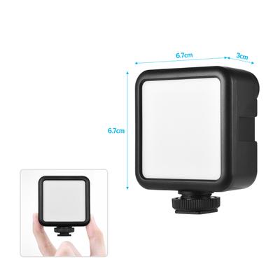 Andoer W49S Mini Photography Lamp Portable On-Camera LED Light 5600K Dimmable with Adjustable