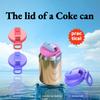 With Straw Straws Soda Can Covers Reusable Tank Cover New Outdoor Cola Cover  Canned Beverage
