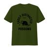 Easily Distracted by Possums T Shirt Funny Possum Lover Cute Quirky Animal Vintage Washed Slightly Top For Everyday Wear Soft