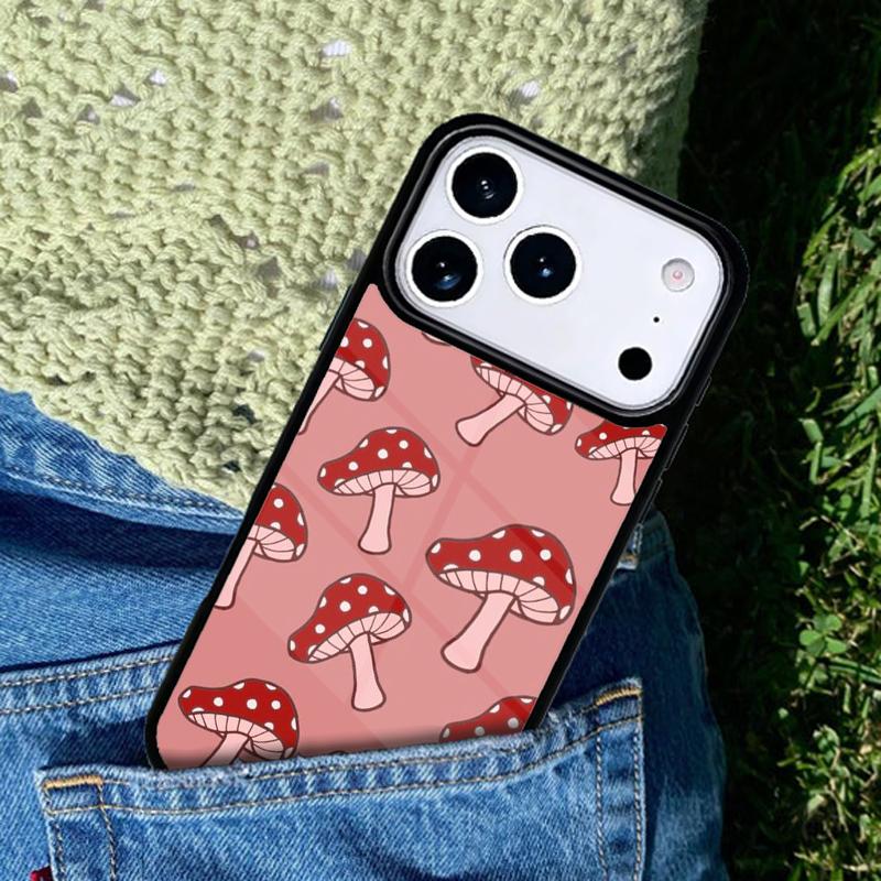 Psychedelic Mushrooms Florals Mobile Phone Case Compatible with IPhone 17 16 15 14 13 12 11Pro Max 17 Air Cover