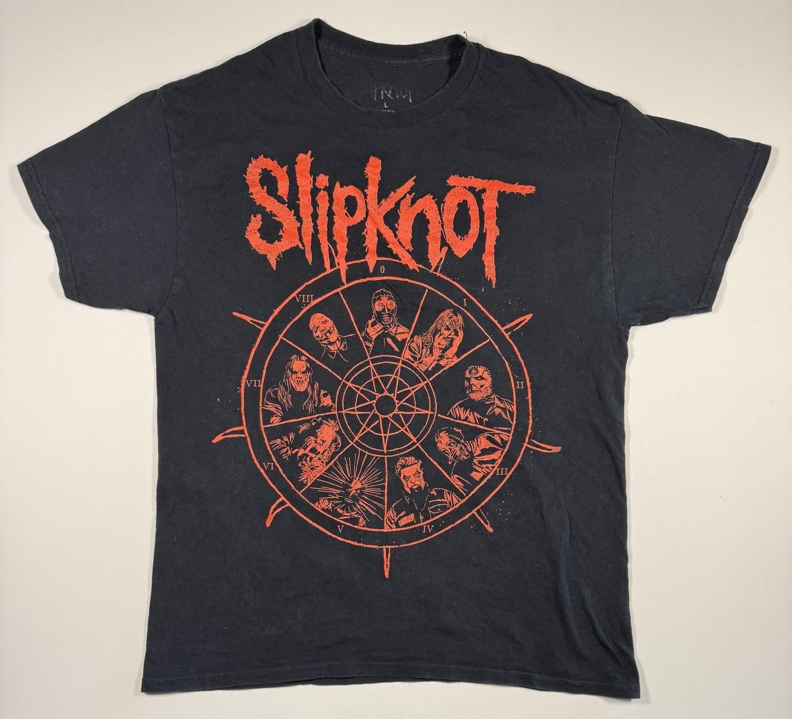 Slipknot Men’s Large Black Red Graphic Band Tee Numetal Y2K Unisex T-Shirt XXL