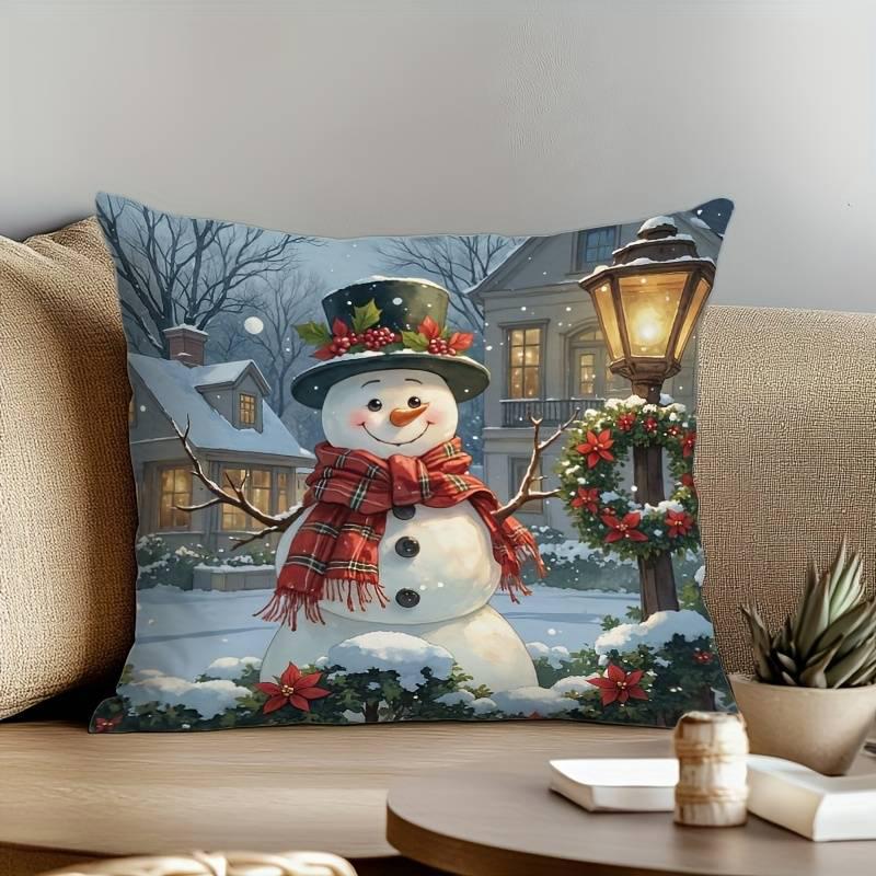 Cozy Cabin Patterned PillowcaseSuitable for sofa car bedroom decorative cushion cover pillow cover