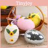 Egg Foam Easter Pendant With Diy Woven Design Festive Venue Decorations Setup