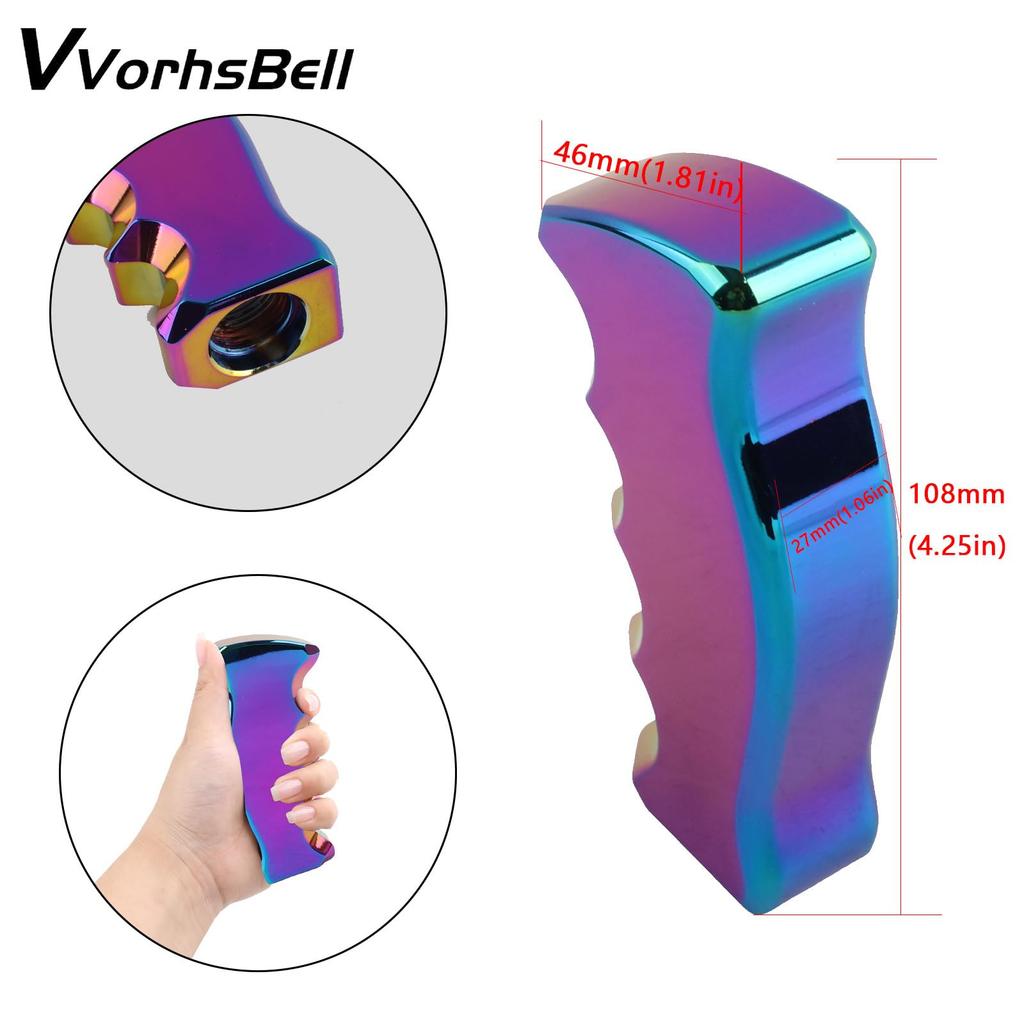 [Aluminum Alloy] Shift Knob Shift Lever Handle Type AT/MT Car Universal Heavy Weight (Multicolor)
