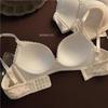 Sweet Girl Wirefree Push-Up Lace Lingerie Bra for Small Busts - Anti-Sagging Cotton Design