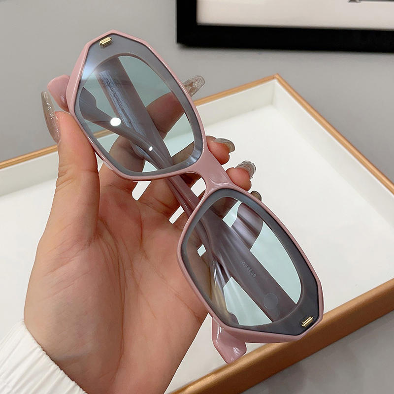 Y2K Cat Eye Sunglasses Trendy Vintage Versatile Shade Sun Glasses Rapper Eyewear High Quality Fashion Accessory