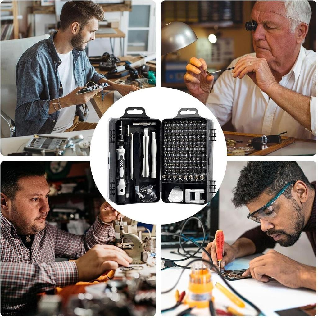 PRECISION SCREWDRIVER SET SCREWDRIVER BITS 115in1 Magnetic Screwdrivers