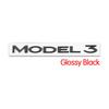 Emblemă cu Litere Subliniate DUAL MOTOR pentru Tesla Model Y 3 X S Stilizare Mașină Autocolant Insignă Portbagaj High Performance Crom Negru Roșu