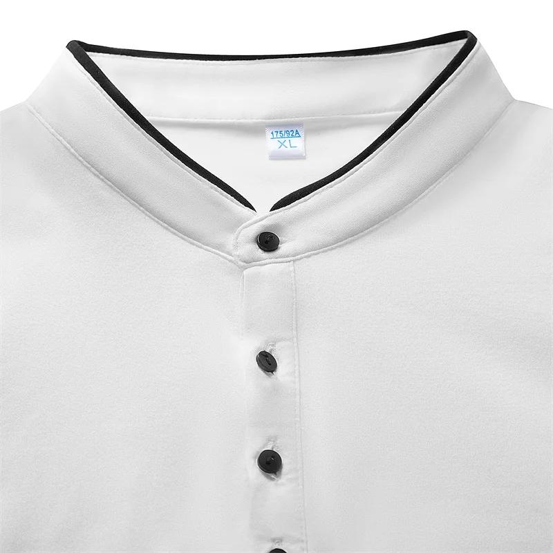 New Men's Business Casual POLO Short Sleeved Smooth and Wrinkle Resistant Comfortable Top