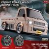 Non-Toxic 2.4G 1/24 Rc Drift Small Delivery Truck With Lights Remote Control Four-Wheel Drive Racing Off-Road Car Kids Toys Children Christmas