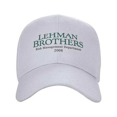 Lehman Brothers Risk Management 2008 Financial Crisis Intern Casual Baseball Cap Summer  Trucker Hat Outdoor Sport Snapback Cap