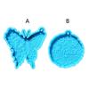 Cute for Butterfly Resin Mold Silicone Keychain Mold Pendant Epoxy Casting Mould with Hole for DIY Crafts Jewelry Making