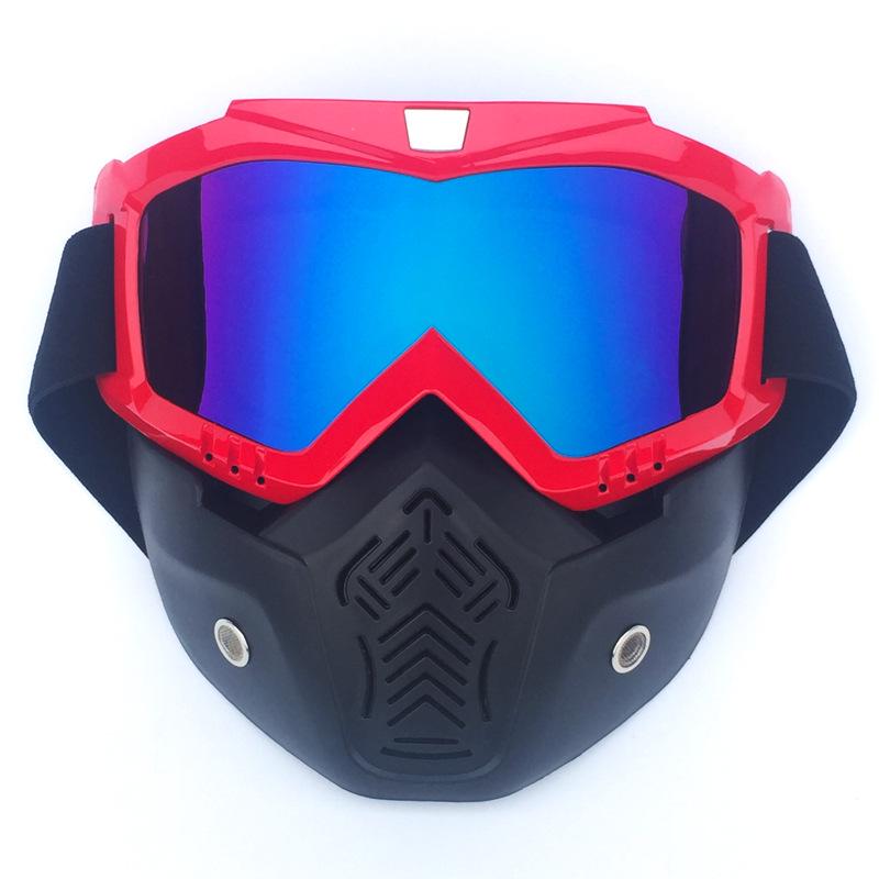 Retro Motorcycle Mask Goggles for Men and Women - Ideal for Off-Road Riding and Skiing