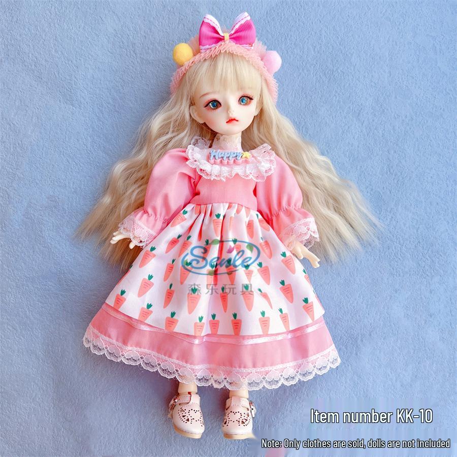 6-Punkt BJD Puppe 30cm Lolita Mädchen Kleiderset - Perfektes Geschenk