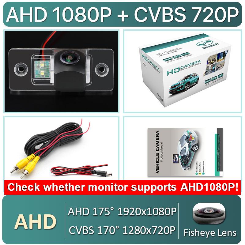 Cameră AHD 1920x1080P Fisheye Auto Marșarier Backup Vedere Spate Pentru Volkswagen VW Jetta Bora Polo Golf MK4 A4 MK5 A5 Golf 4 5