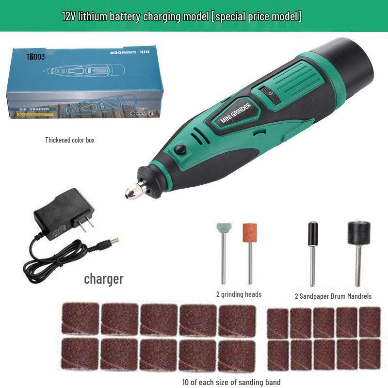 Mini Handheld Electric Grinder: Wood Carving, Jade Polishing, and Engraving Tool