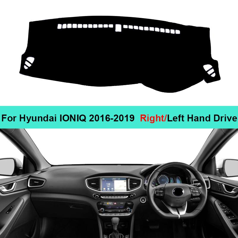 2 Layer Car Dashboard Cover Carpet For Hyundai IONIQ 2016 2017 2018  LHD RHD Rug Dash Mat  Cushion Anti-Sunshade Pad