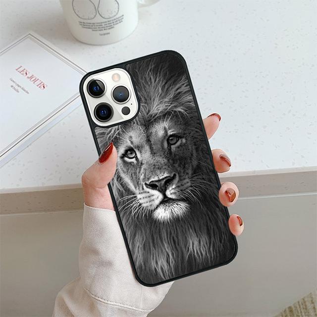 Lion tiger animal cool Phone Case For iPhone 17 Air 14 15 16 13 12 Cover For Apple Pro Max Plus Coque