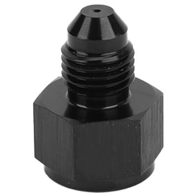 Universal Oil Restrictor Fitting 4AN Female To Male Mild Carbon Steel Adapter for Turbos Black