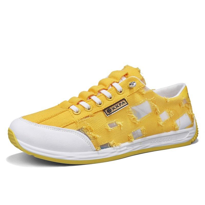 Men's Shoes Summer Breathable Thin Canvas Shoes Men's Casual Versatile Non-slip Low-top Board Shoes