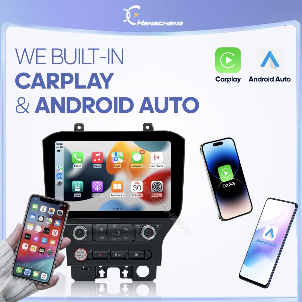 11.6Inch For Ford Mustang 2015-2025 GPS Navigation Radio Android13 8Core 8+256G CarPlay 4G 360Camera Car Multimedia Video Player