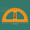 Großes Dreiecklineal-Set Geometrie Winkelmesser Lehrer Tafel-Zeichenwerkzeug