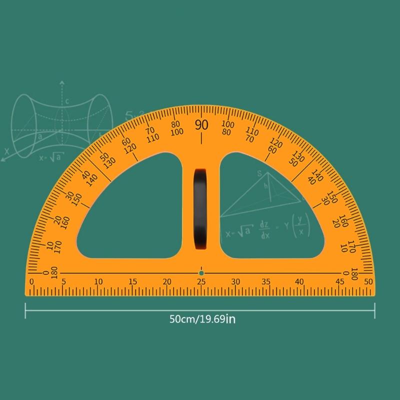 Großes Dreiecklineal-Set Geometrie Winkelmesser Lehrer Tafel-Zeichenwerkzeug