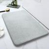 Badezimmermatte aus Korallenvlies mit Gravur, rutschfeste Badteppiche im Waschbecken, Badewannen-Seitenbodenteppich, Duschraum-Fußmatte, Memory Foam 3D-Pad