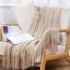 Nordic Tassel Sofa Throw Blanket - Air Conditioning Nap & Hotel Bed Runner, Summer Bed Flag, Bed End Blanket