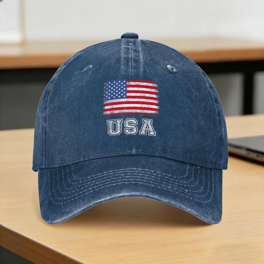 USA Patriotic American Flag Casual Baseball Cap Spring Trucker Hat Adjustable Outdoor Sport Hip Hop Hats UnisexTeens Caps