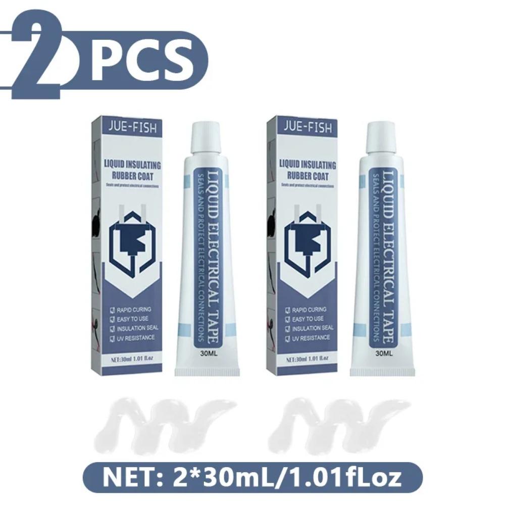 30/50ml Flüssiges Isolierband Wasserdichtes Flüssiggummi Fix Hochtemperaturbeständiges Drahtisolierband Elektrikerkleber
